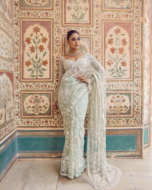 Sari en voile mono de haute qualité