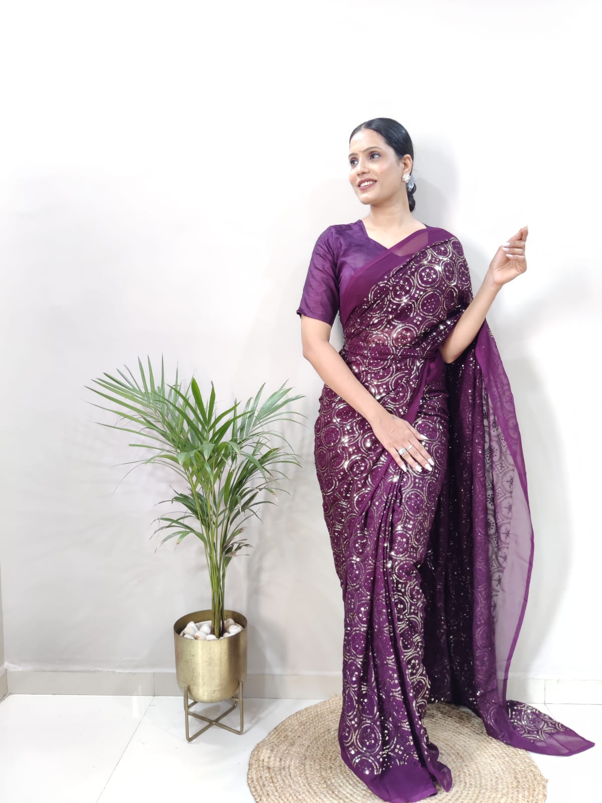 High-end Georgette Sari