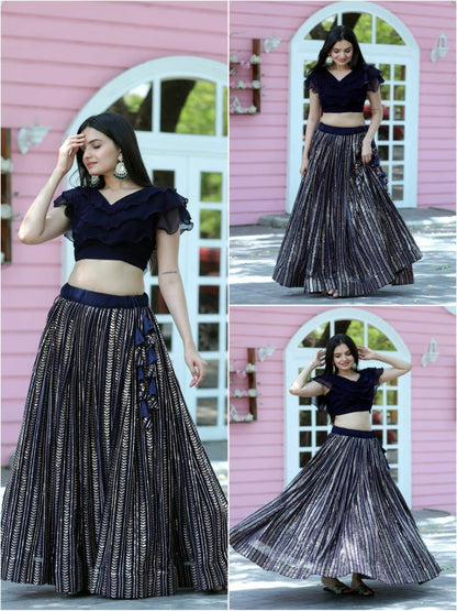 Faux Blooming Lehenga