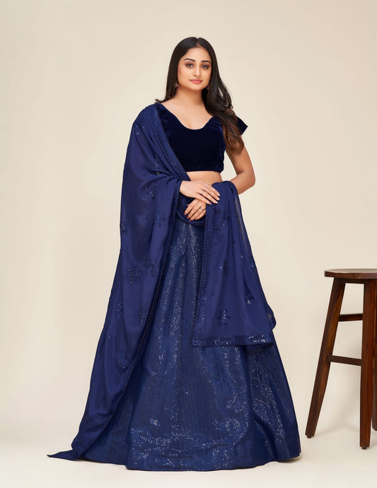 Silk lehenga