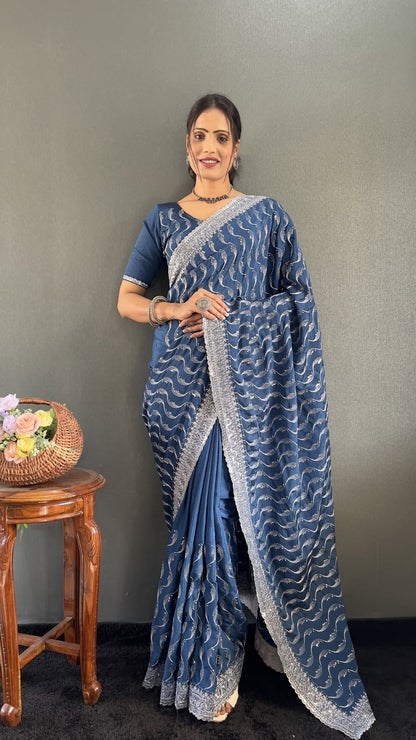 உயர் ரக பட்டு டிசைனர் புடவை