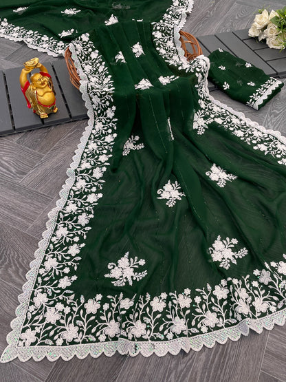 Sari à sequins