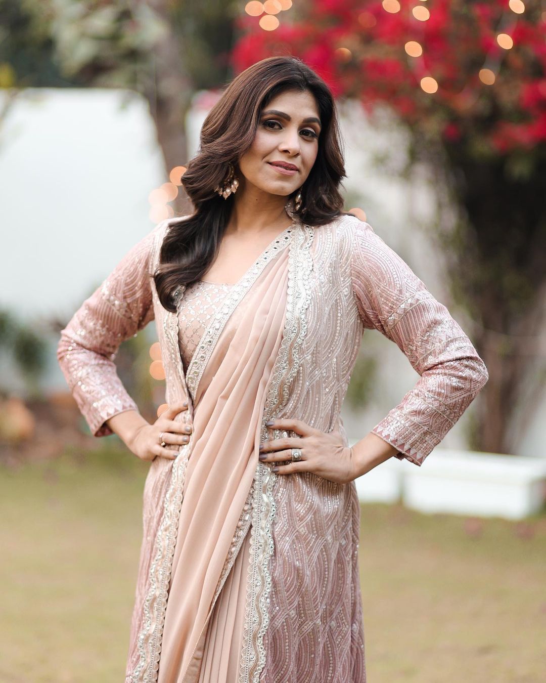 Georgette Lehenga Sari
