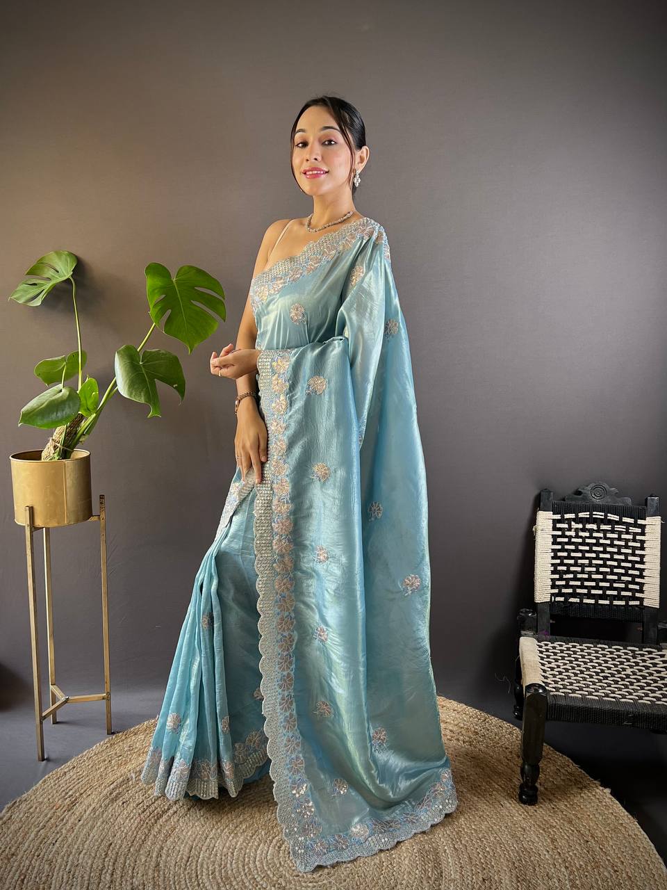 Sari en Gold Crunchy