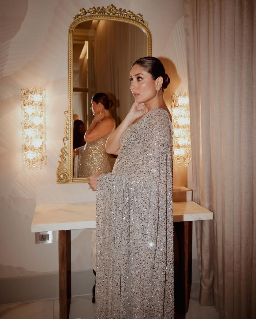 Sari Bollywood BLOCKBUSTER Paillettes KAREENA KAPOOR KHAN