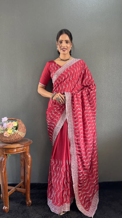 உயர் ரக பட்டு டிசைனர் புடவை
