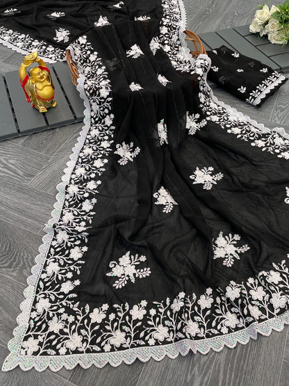 Sari à sequins