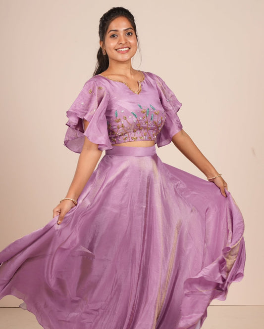 Lehenga Choli tendance en soie