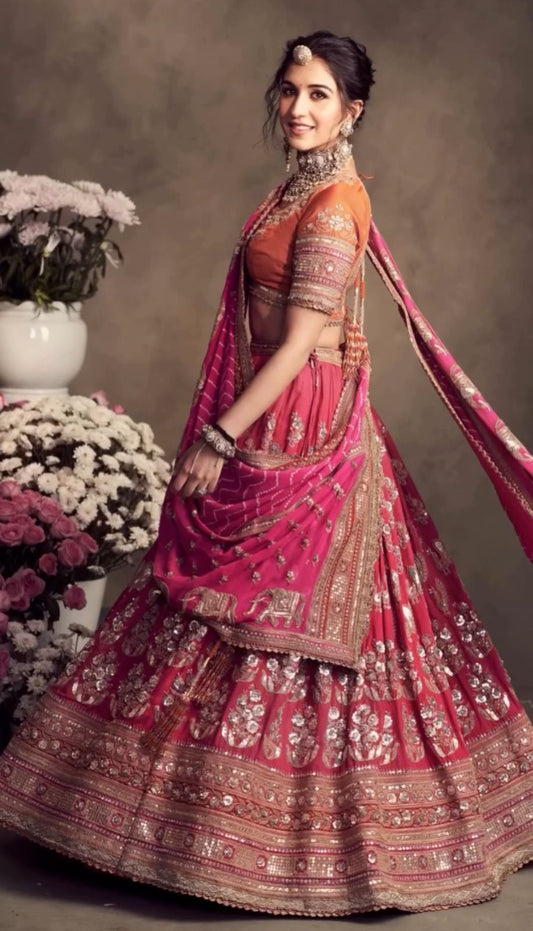 Lehenga in Fox Georgette