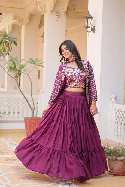 Lehenga Medeling authentique
