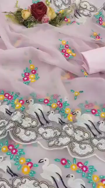 Sari en Organza doux