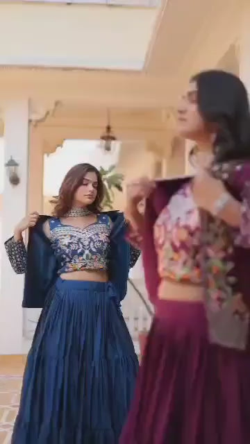 Lehenga Medeling authentique